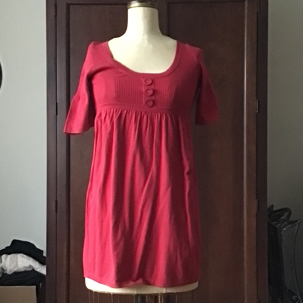 2 VINTAGE BABYDOLL SWEATER DRESSES - Picture 2 of 7